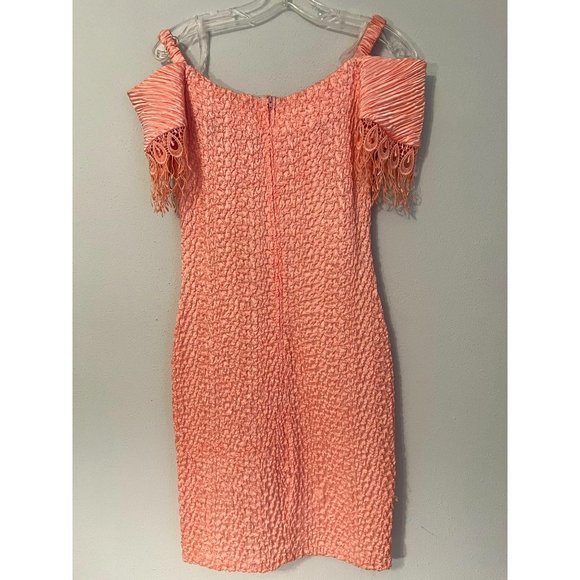 4-U DESIGN TEAM VINTAGE MINI COCKTAIL DRESS FORM FITTING BEADS AND SEQUINS - Picture 2 of 7